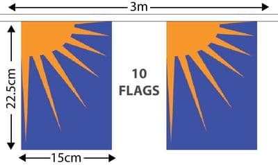 Sunburst Bunting 3m