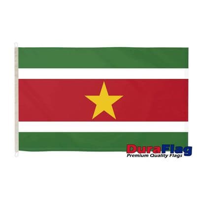Suriname Flag - 5ft x 3ft | Premium Quality DuraFlag D Clips