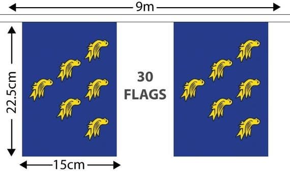 Sussex Bunting | Buy Sussex Bunting | North West Flags