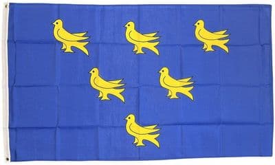 Sussex Flag 5ft x 3ft 5ft x 3ft - Knitted Heavy Polyester