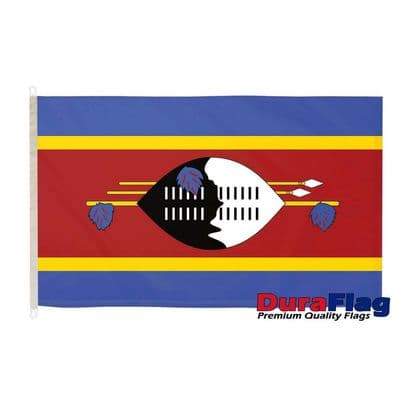 Swaziland Flag - 5ft x 3ft | Premium Quality DuraFlag D Clips