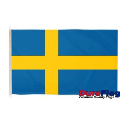 Sweden Flag - 5ft x 3ft | Premium Quality DuraFlag D Clips