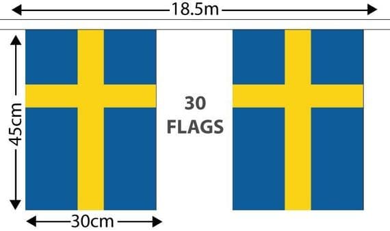 Sweden GIANT Bunting 1825m | Buy Sweden GIANT Bunting 1825m | NWFlags