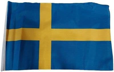Sweden SLEEVED Flag - 1.5ft x 1ft