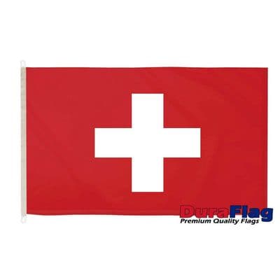 Switzerland Flag - 5ft x 3ft | Premium Quality DuraFlag D Clips