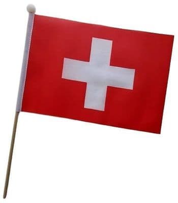 Switzerland Hand Flag