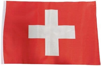 Switzerland SLEEVED Flag - 1.5ft x 1ft