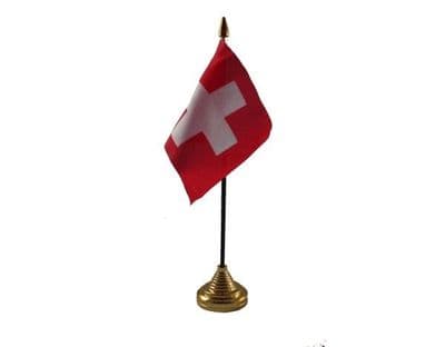 Switzerland Table Flag