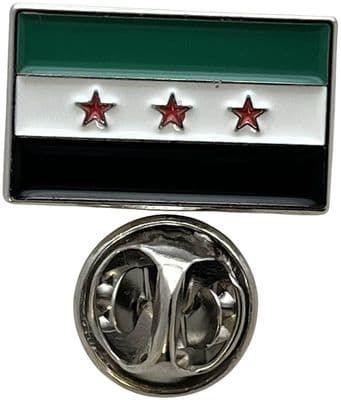 Syria - 3 Stars Flag Pin Badge