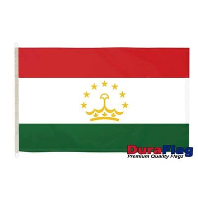 Tajikistan Flag - 5ft x 3ft | Premium Quality DuraFlag D Clips