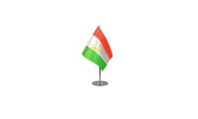 Tajikistan Table Flag - Satin