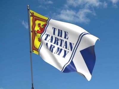 Tartan Army 5ft x 3ft Flag