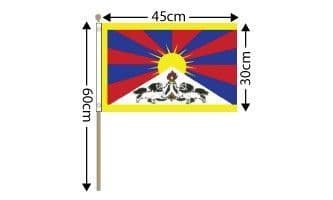 Tibet Large Hand Flag (18
