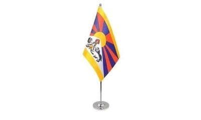 Tibet Satin Table Flag