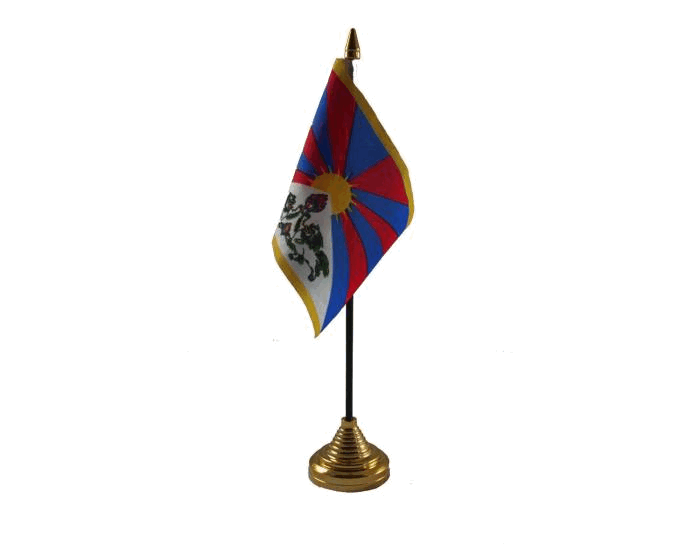 Tibet Table Flag