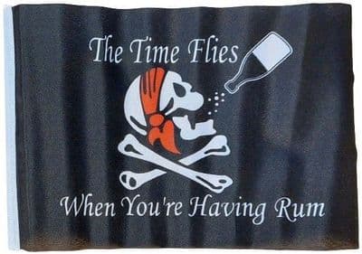 Time Flies When You Have Rum MINI Flag - 9