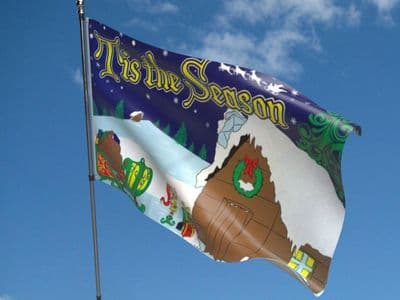 Tis The Season 5ft x 3ft Flag