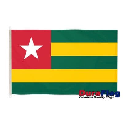 Togo Flag - 5ft x 3ft | Premium Quality DuraFlag D Clips