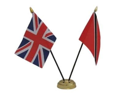 Trinidad and Tobago with UK Friendship Table Flag