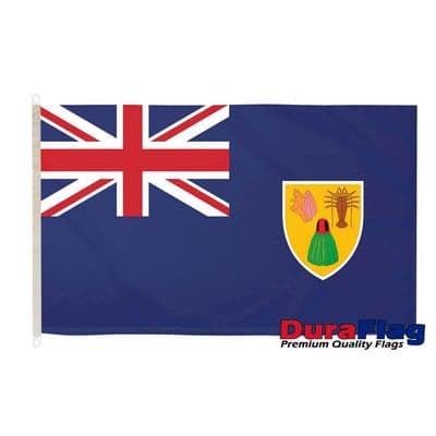 Turks and Caicos Islands Flag - 5ft x 3ft | Premium Quality DuraFlag D Clips
