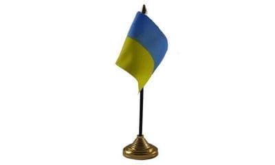 Ukraine Table Flag