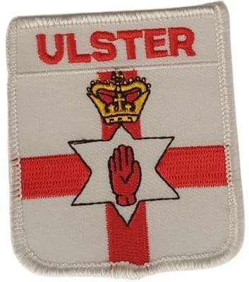 Ulster on Northern Ireland Shield Embroidered Sew on patch
