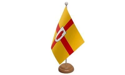 Ulster Table Flag - Wood
