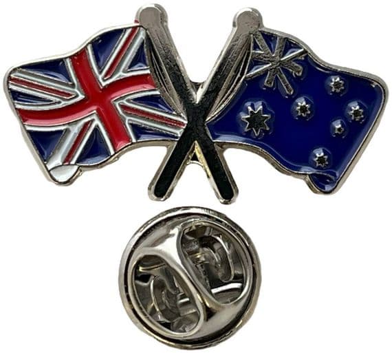 Union Jack & Australia Badge | Buy Union Jack & Australia Pin Badge | NWFlags