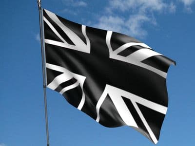 Union Jack Black Flag - 5ft x 3ft | Standard Polyester