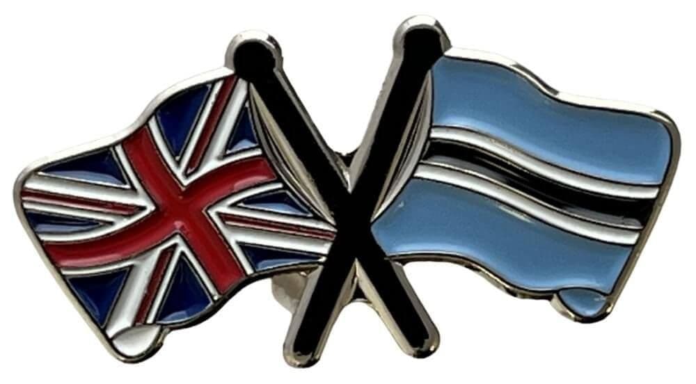 Union Jack & Botswana Pin Badge | Buy Union Jack & Botswana Pin Badge ...