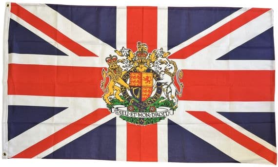 Union Jack Crest 5ft x 3ft 150Denier Heavy Polyester Flag | Buy Union Jack Crest 5ft x 3ft 150Denier Heavy Polyester Flag | North West Flags