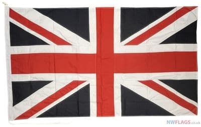 Union Jack Flag - 5ft x 3ft | Fully Sewn with Rope & Toggle