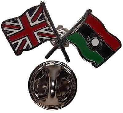 Union Jack & Malawi Pin Badge