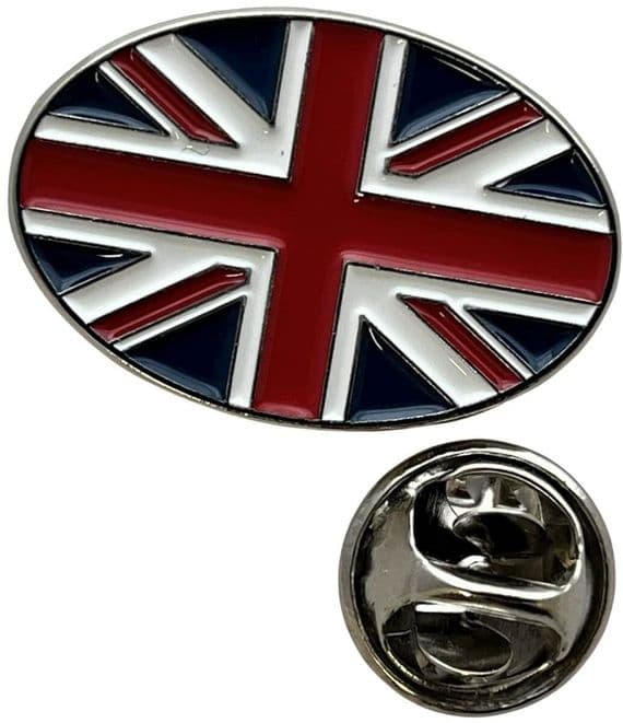 Union Jack Oval Pin Badge | Buy Union Jack Oval Pin Badge | North West Flags