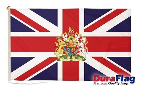 Union Jack Royal Crest Premium Quality Rope & Toggle - 5ft x 3ft