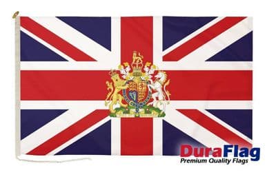 Union Jack Royal Crest Premium Quality DuraFlag Rope & Toggle - 3ft x 2ft