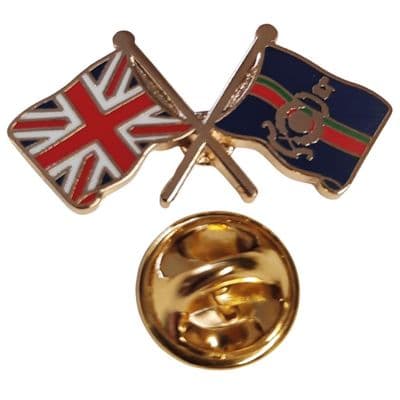 Union Jack & Royal Marines Pin Badge