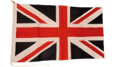 Union Jack Sewn Flag with Rope & Toggle - 3ft x 2ft