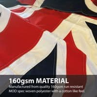 Union Jack Sewn Flag with Rope & Toggle - 6ft x 3ft | NWFlags