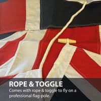 Union Jack Sewn Flag with Rope & Toggle - 6ft x 3ft | NWFlags