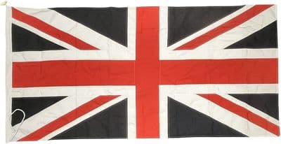 Union Jack Sewn Flag with Rope & Toggle - 6ft x 3ft