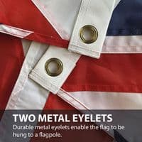 Union Jack Sewn Nylon Flag with Eyelets - 3ft x 2ft | NWFlags