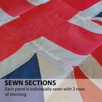 Union Jack Sewn Nylon Flag with Eyelets - 3ft x 2ft | NWFlags