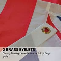 Union Jack Sewn Nylon Flag with Eyelets - 5ft x 3ft | NWFlags