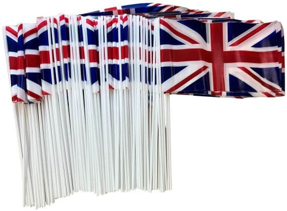 Union Jack Hand Flag 120 Pack | Buy Union Jack Hand Flag 120 Pack