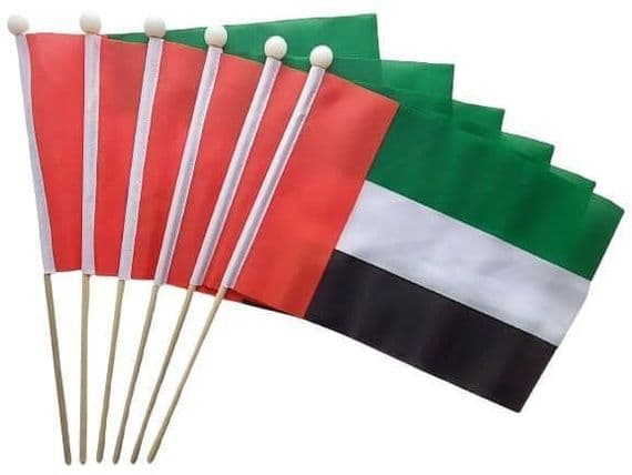 Buy United Arab Emirates Pack of Hand Flags | NWFlags