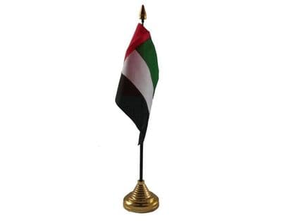 United Arab Emirates Table Flag