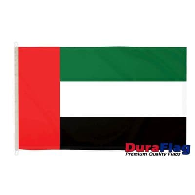 United Arab Emirates UAE Flag - 5ft x 3ft | Premium Quality DuraFlag D Clips