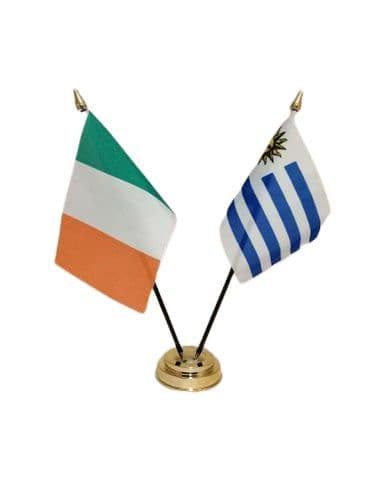 Akachafactory Mini-Flagge Uruguay – Wimpel Aus Polyester, 15 X 10 Cm, Beidseitig Bedruckt