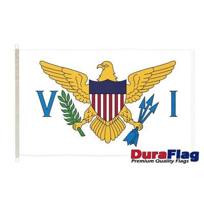 US Virgin Islands Flag - 5ft x 3ft | Premium Quality DuraFlag D Clips